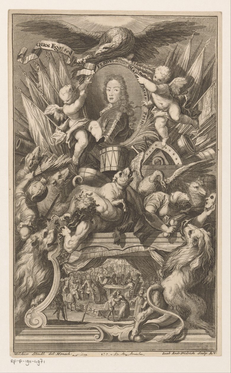Porträt von Ferdinand von Bayern von Jacob Andreas Fridrich (I)