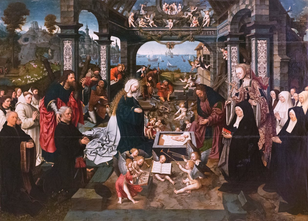 Anbetung des Kindes von Jacob Cornelisz van Oostsanen