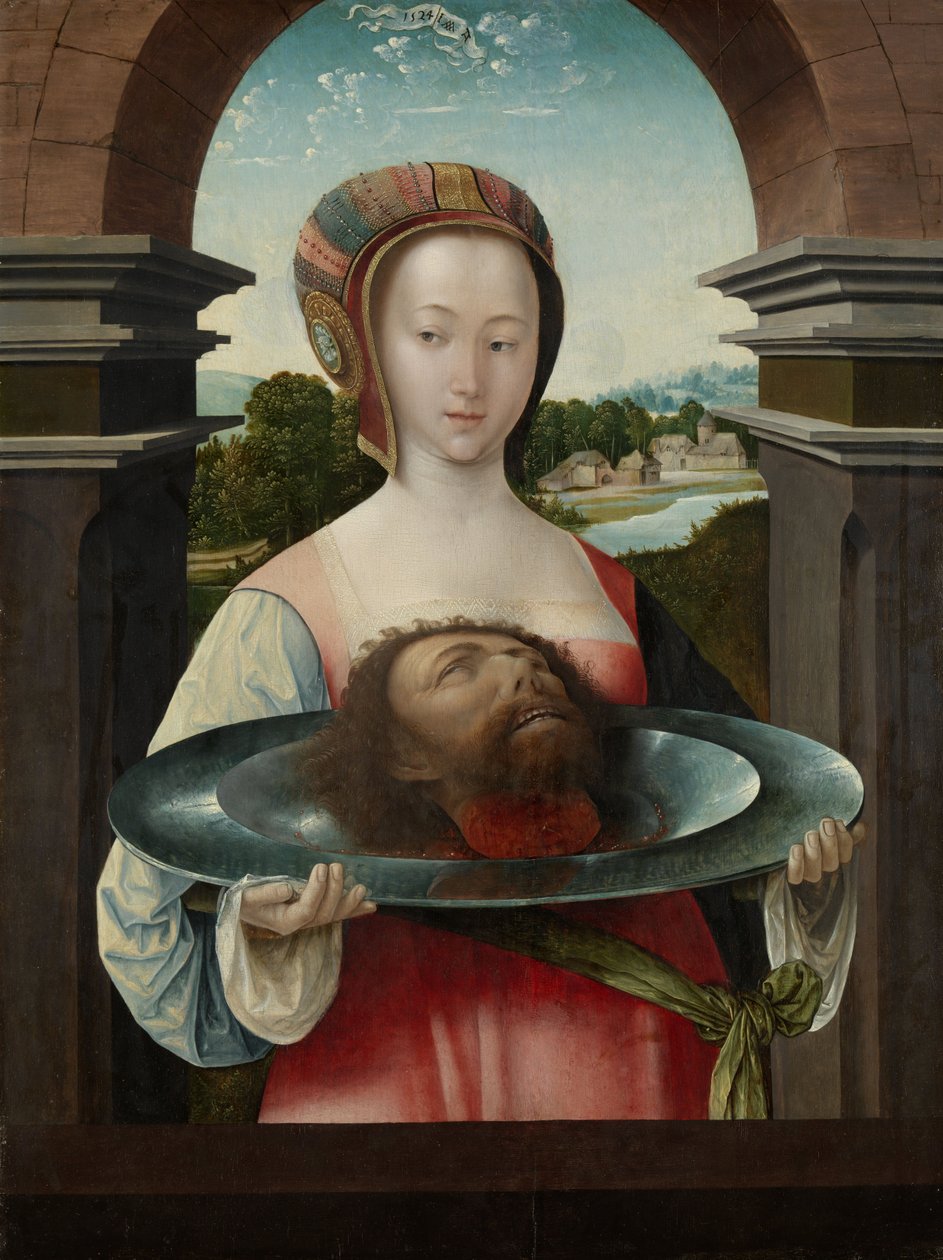 Salome mit dem Kopf von Johannes dem Täufer, 1524 von Jacob Cornelisz van Oostsanen
