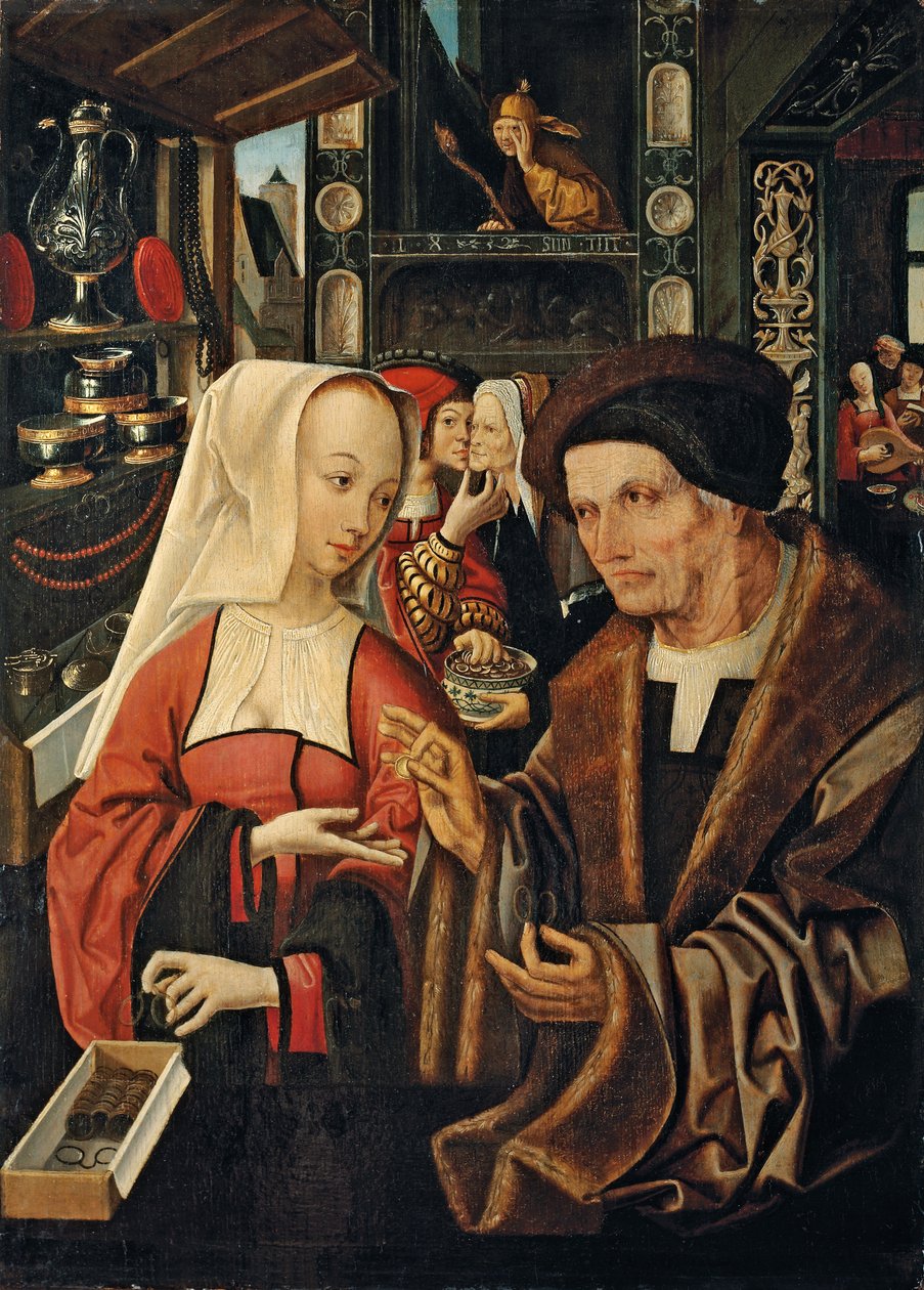 Die ungleichen Liebhaber von Jacob Cornelisz van Oostsanen