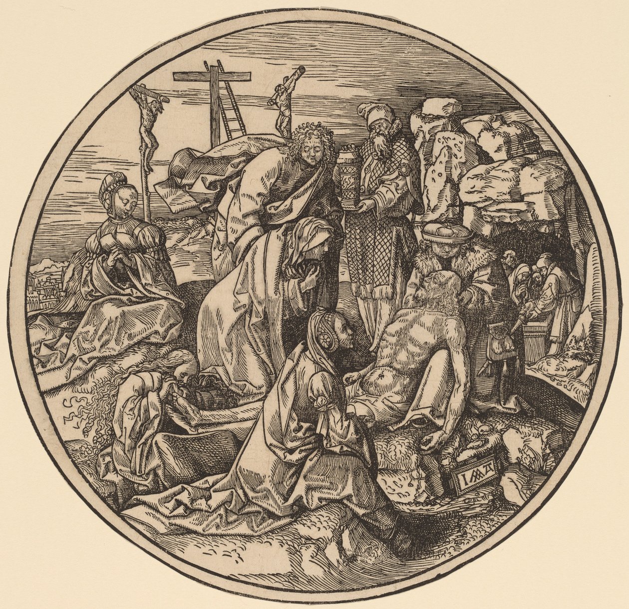Die Beweinung und Grablegung von Jacob Cornelisz van Oostsanen