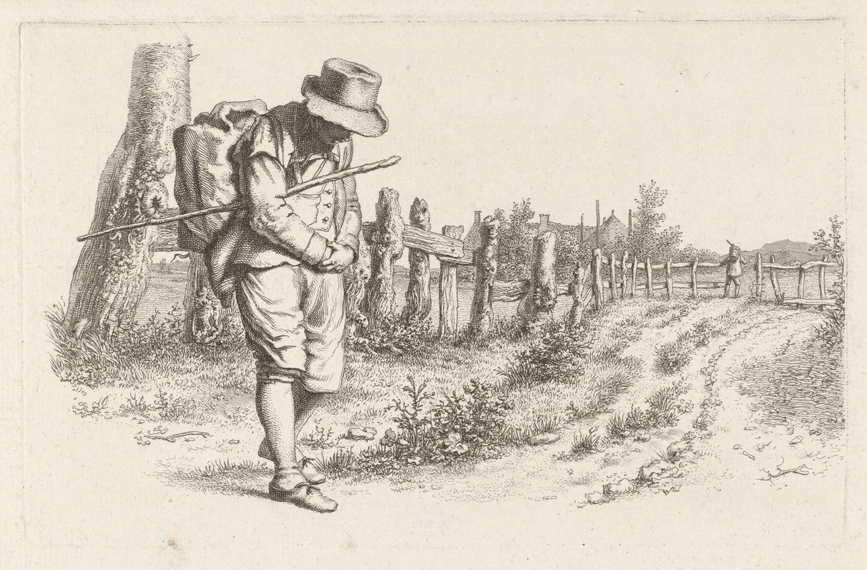 Reisender auf einem Landweg von Jacob Ernst Marcus