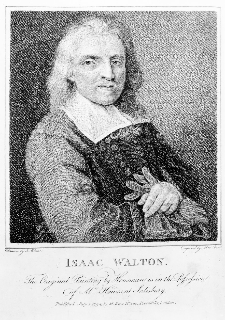 Porträt von Isaac Walton (1593-1683), graviert von Marino Bovi (1758-1805) 1794 von Jacob Huysmans