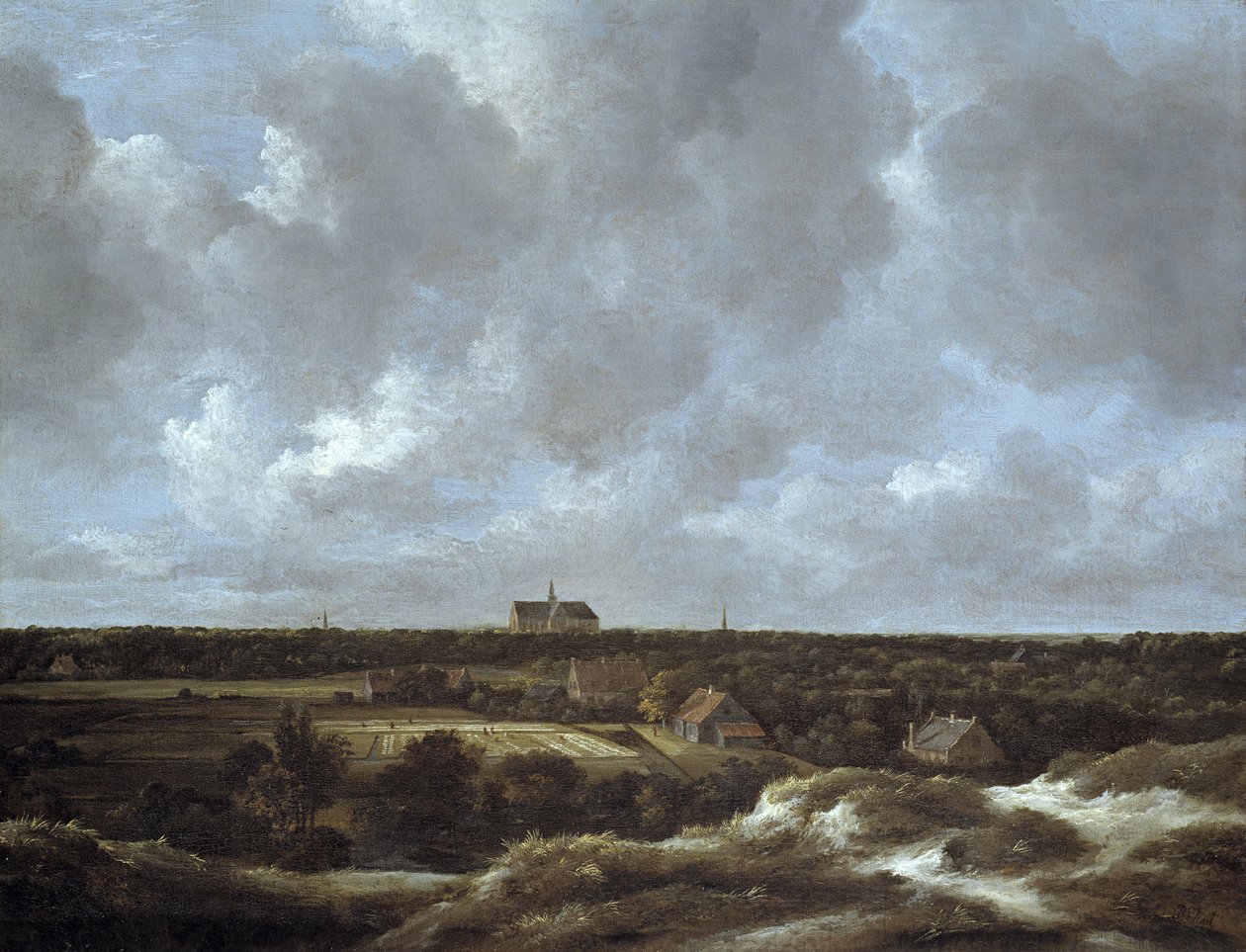 Ansicht von Haarlem und Bleichfeldern, ca. 1665-70 von Jacob van Ruisdael