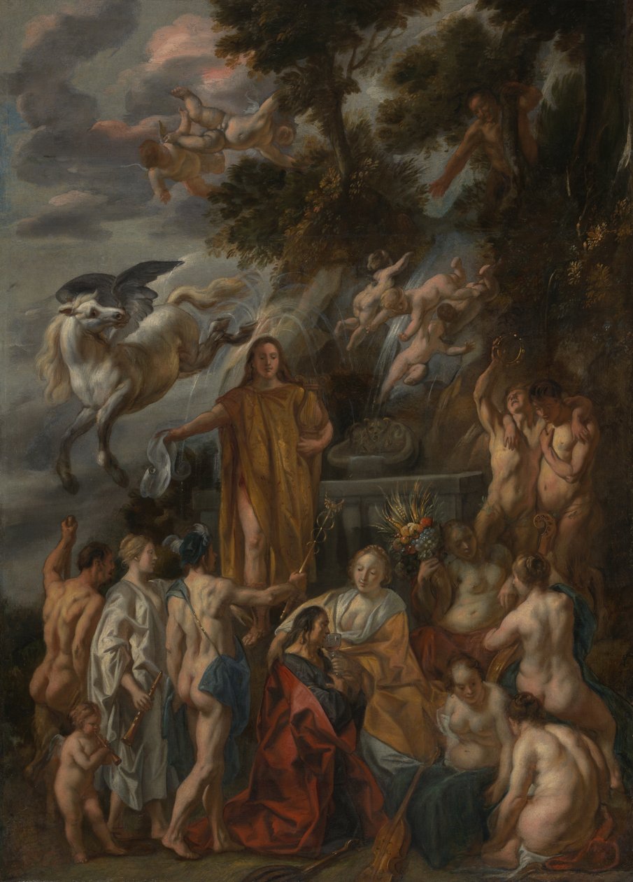 Allegorie des Dichters von Jacob Jordaens