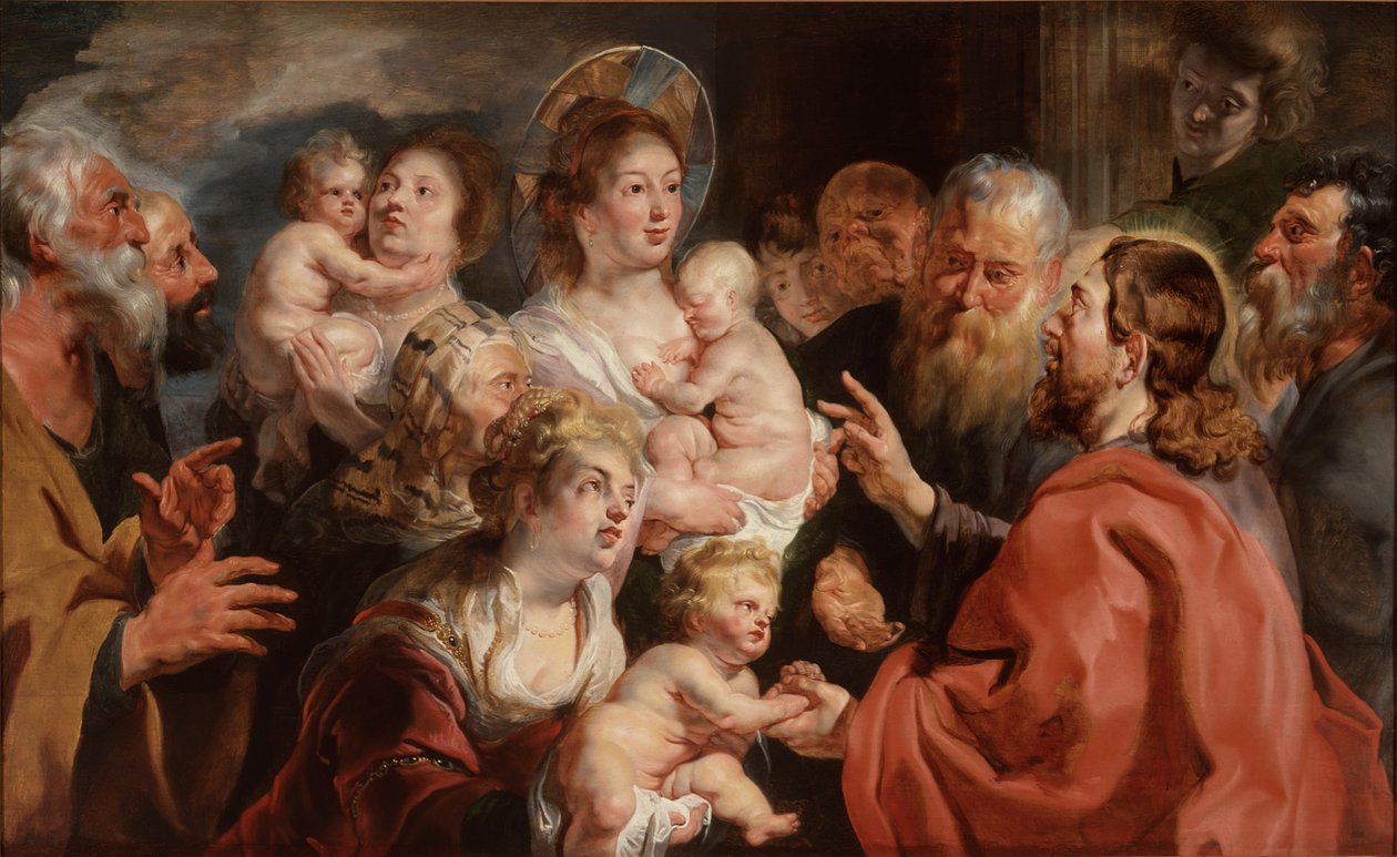 Lasset die Kinder zu mir kommen von Jacob Jordaens