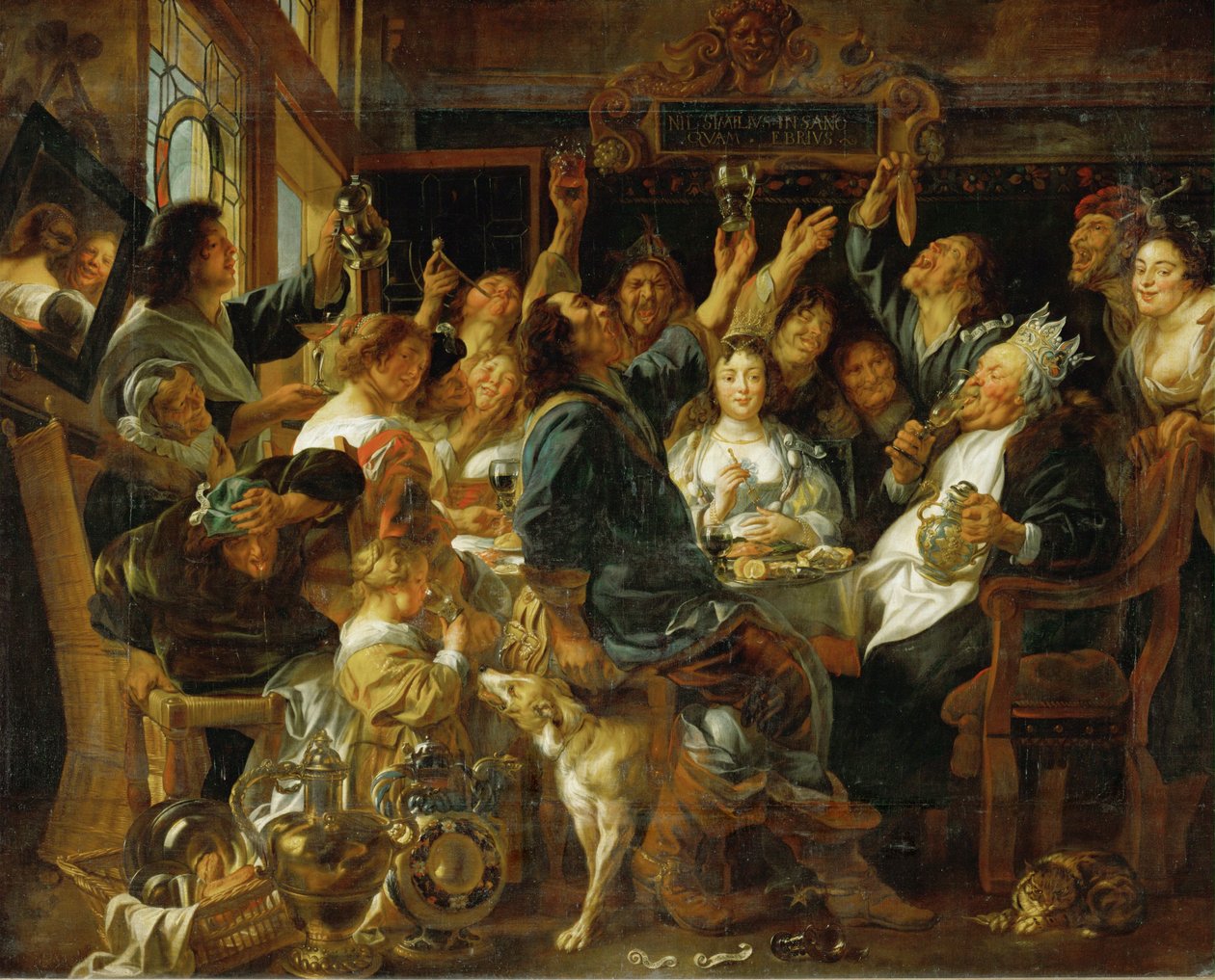 Das Bankett des Bohnenkönigs von Jacob Jordaens