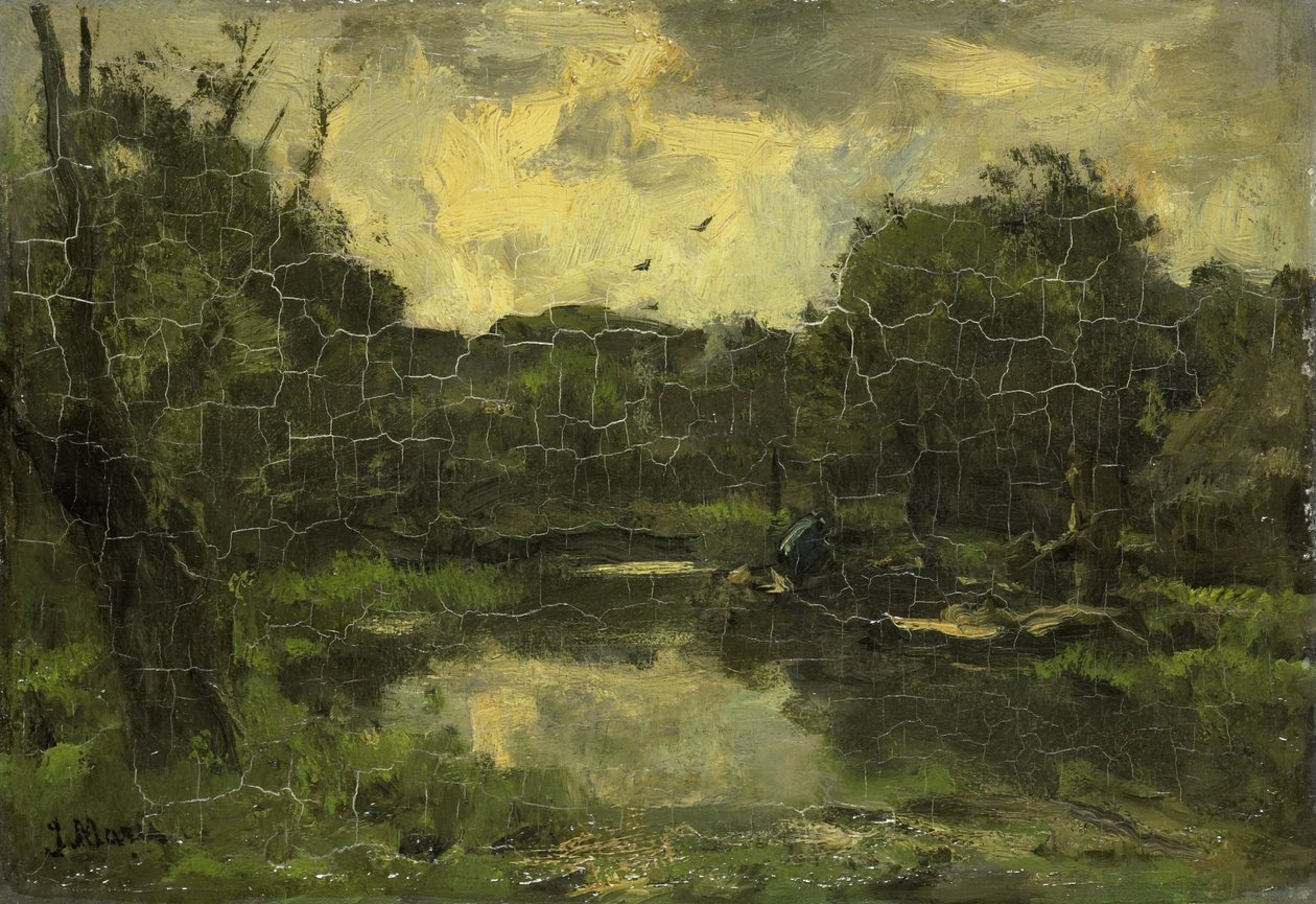 Landschaft mit Boot von Jacob Maris