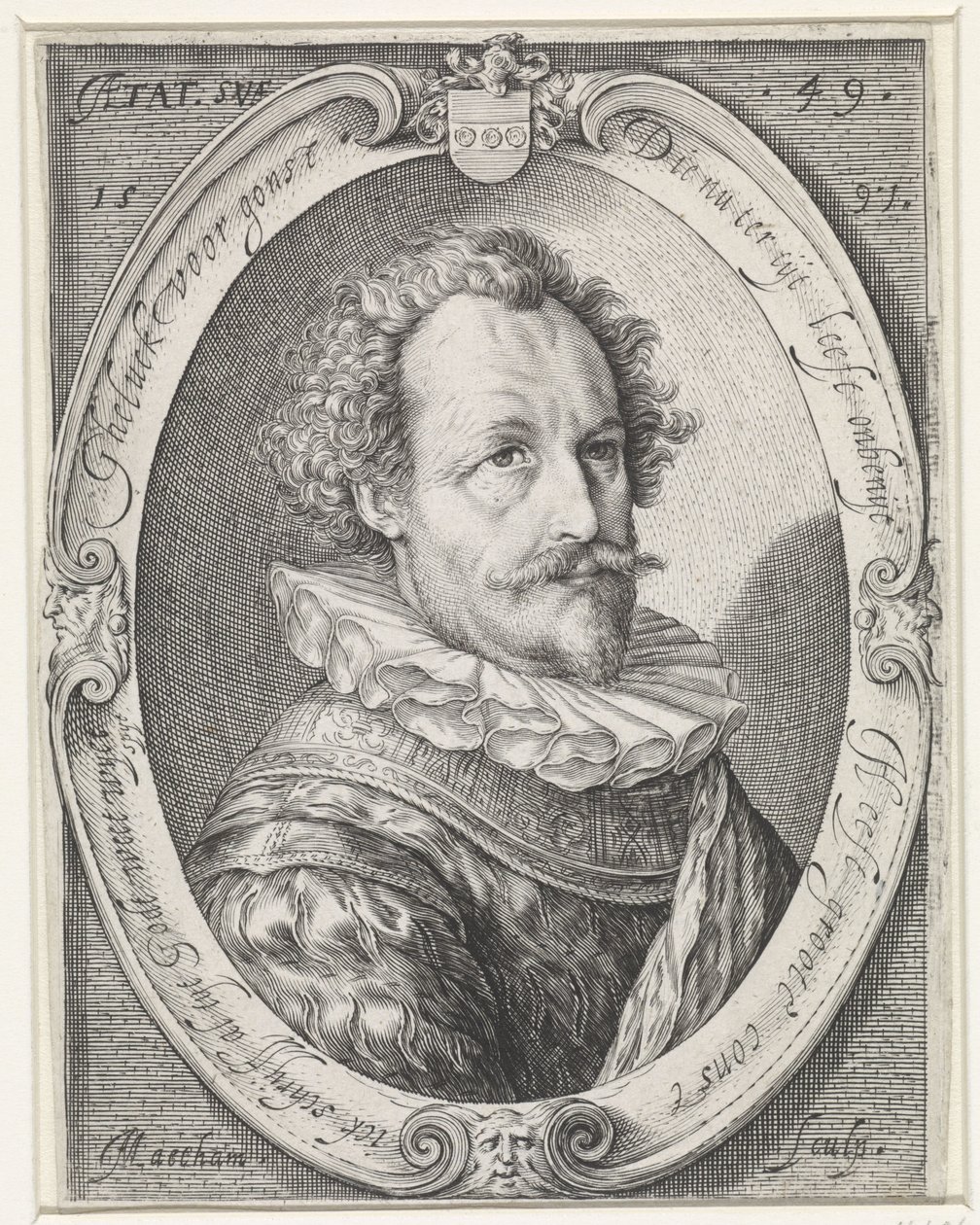 Porträt eines unbekannten Mannes im Alter von 49 Jahren von Jacob Matham