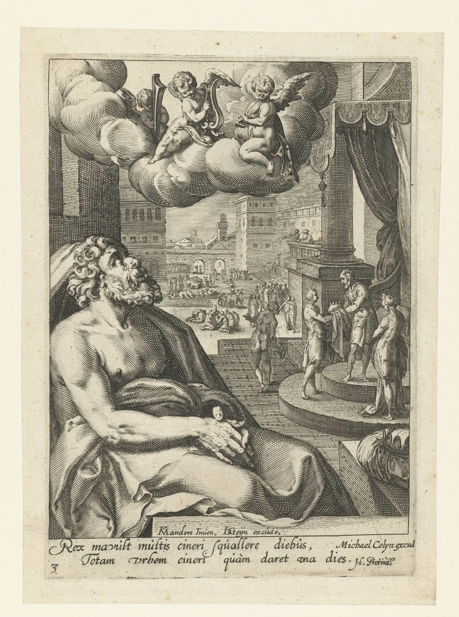 Salomo als reuiger Sünder von Jacob de Gheyn (II) (workshop of)