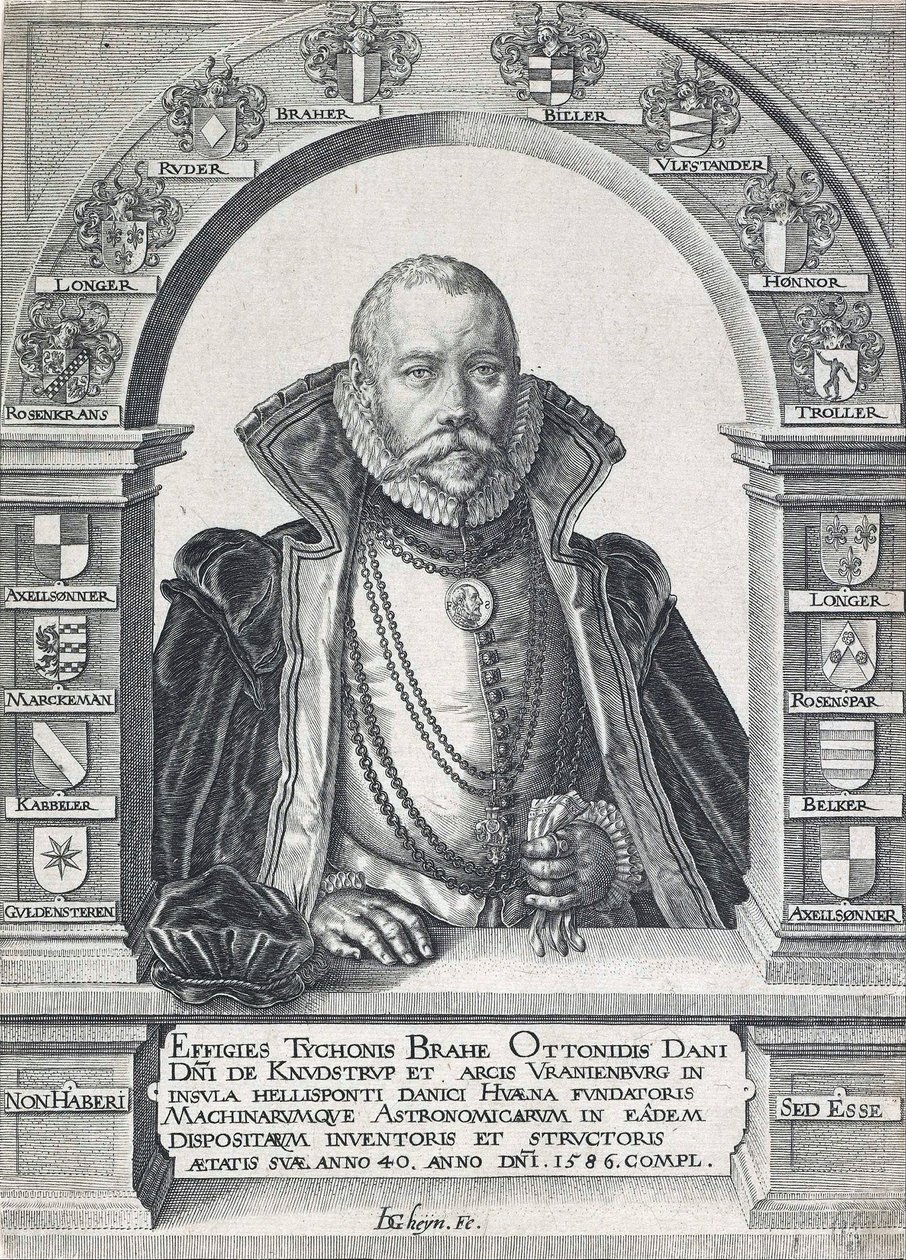 Porträt von Tycho Brahe 1546 - 1601 von Jacob de Gheyn