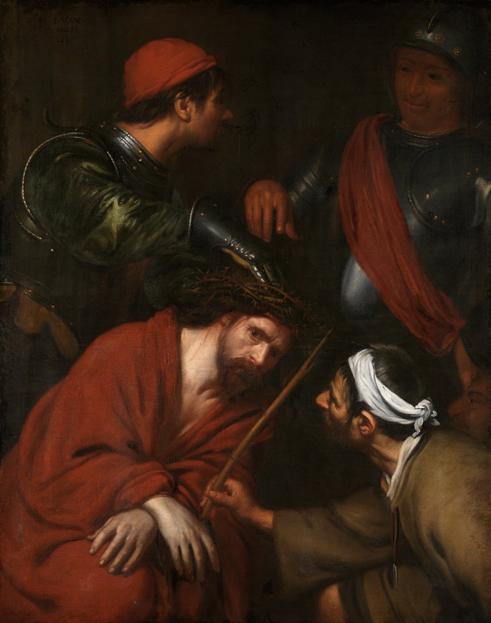 Christus mit Dornenkrone von Jacob van Oost
