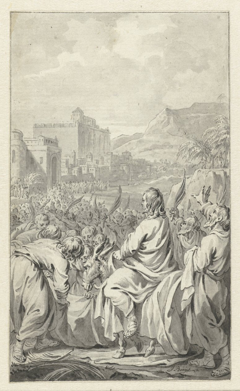 Einzug in Jerusalem von Jacobus Buys