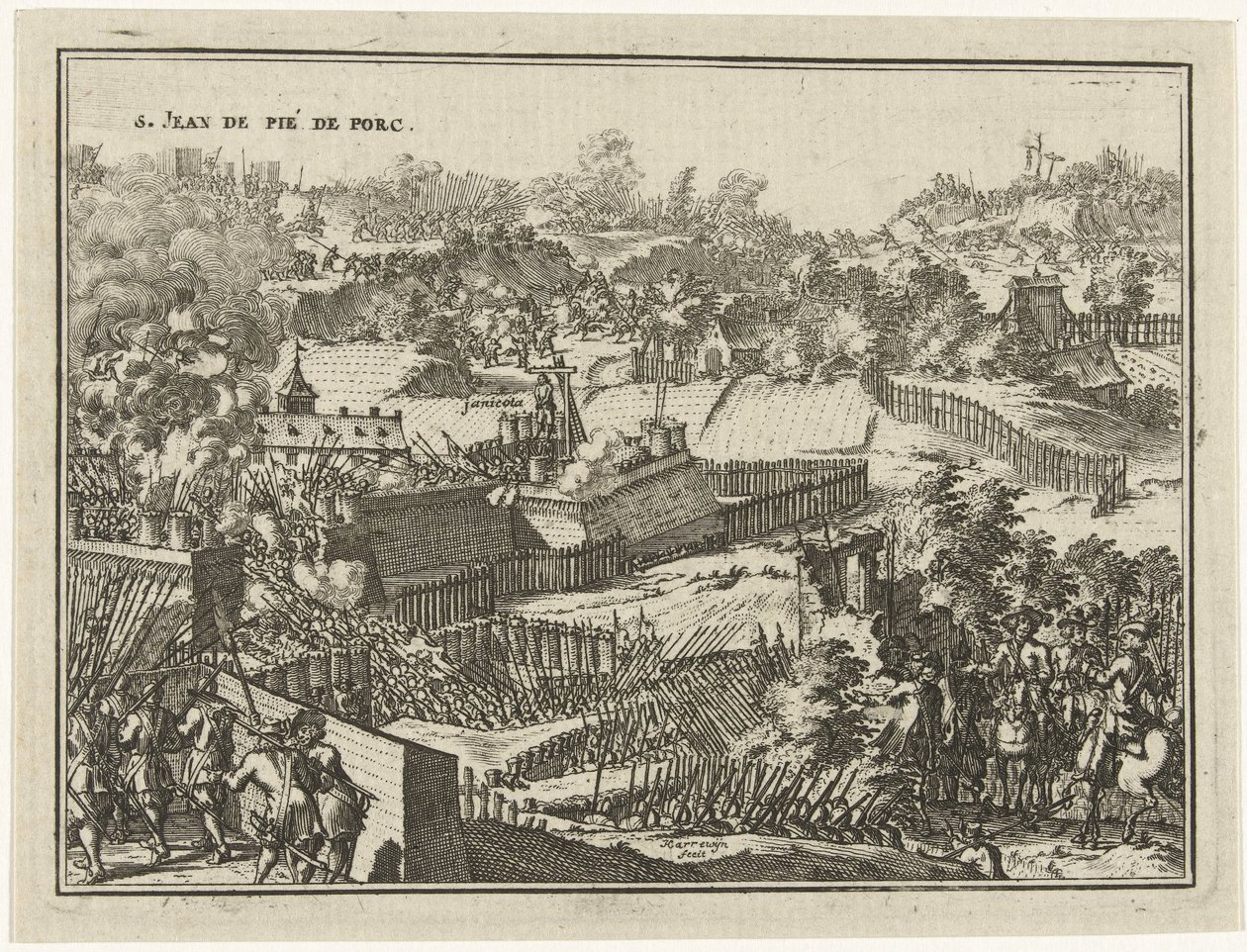 Eroberung von S. Jean de Pié de Porc von Jacobus Harrewijn