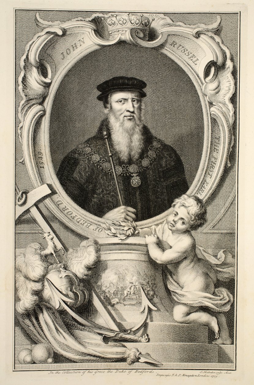 Porträt von John Russell, Illustration aus 