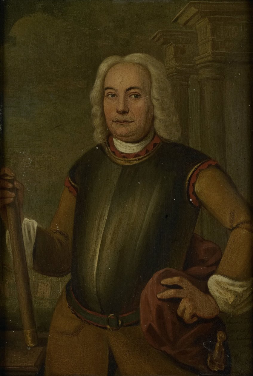 Porträt von Johannes Thedens, Generalgouverneur der Niederländischen Ostindien-Kompanie von Jacobus Oliphant