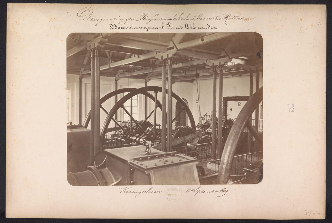 Bovenstoomgemaal Prins Alexander / Kralingscheveer 18. September 1869 von Jacobus van Gorkom jr.