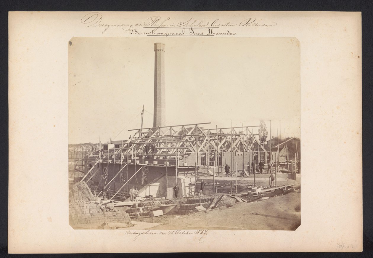 Oberdampfwerk Prins Alexander / Kralingscheveer den 18. Oktober 1867 von Jacobus van Gorkom jr.