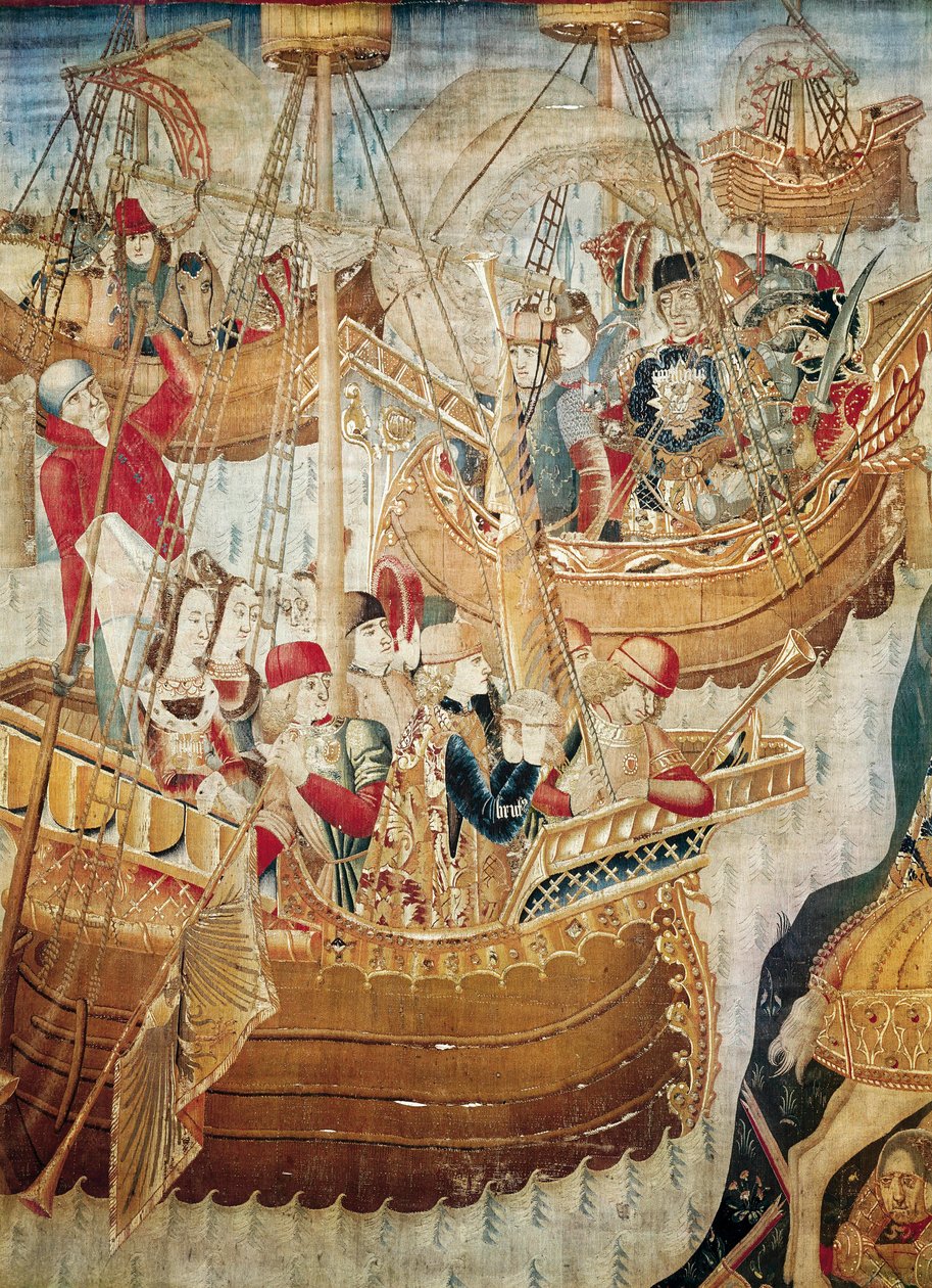 Browser. Wandteppich der Schule von Katalonien von Jacomart (c.1413 61) Baco