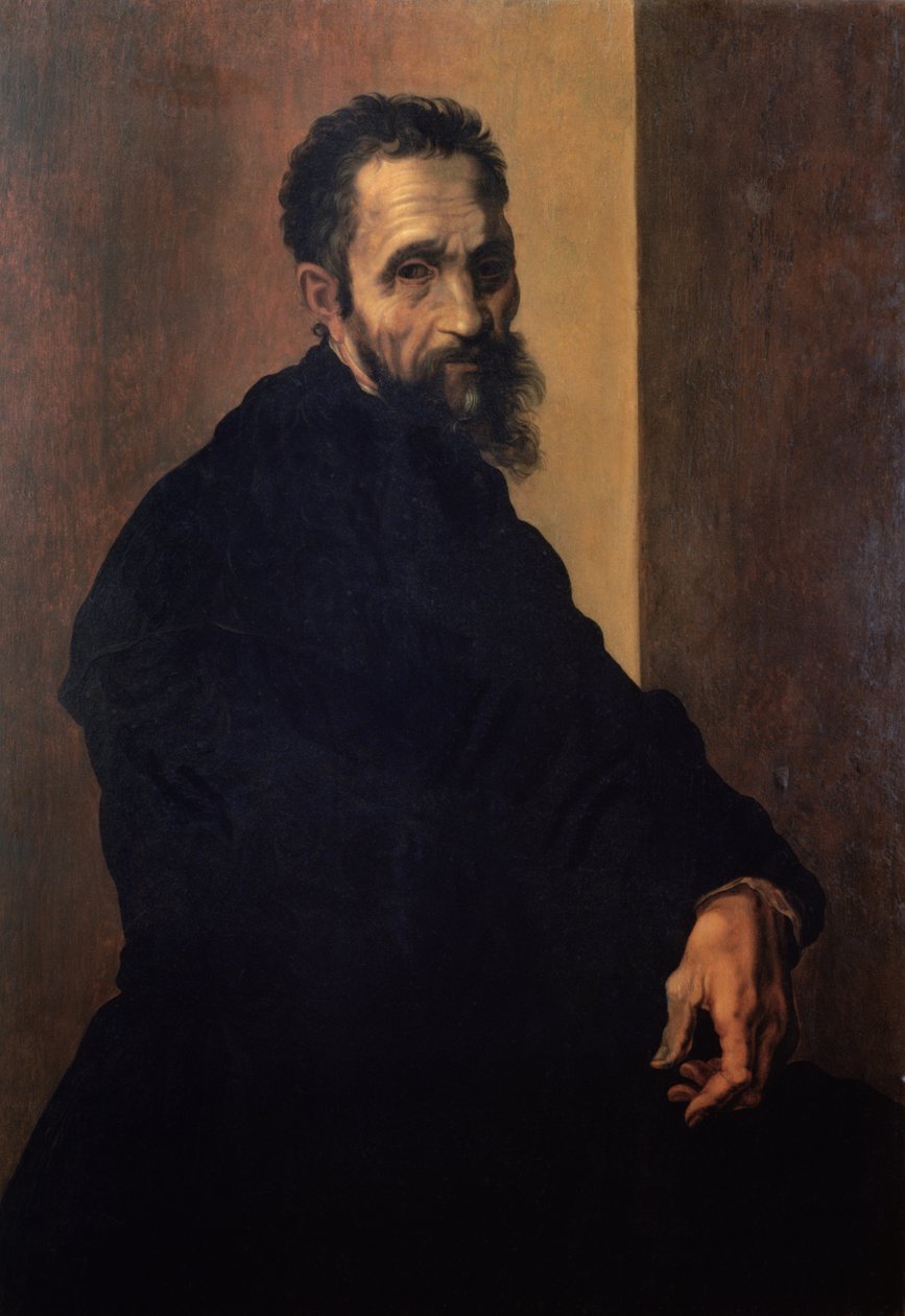 Porträt von Michelangelo, ca. 1535 von Jacopino del Conte