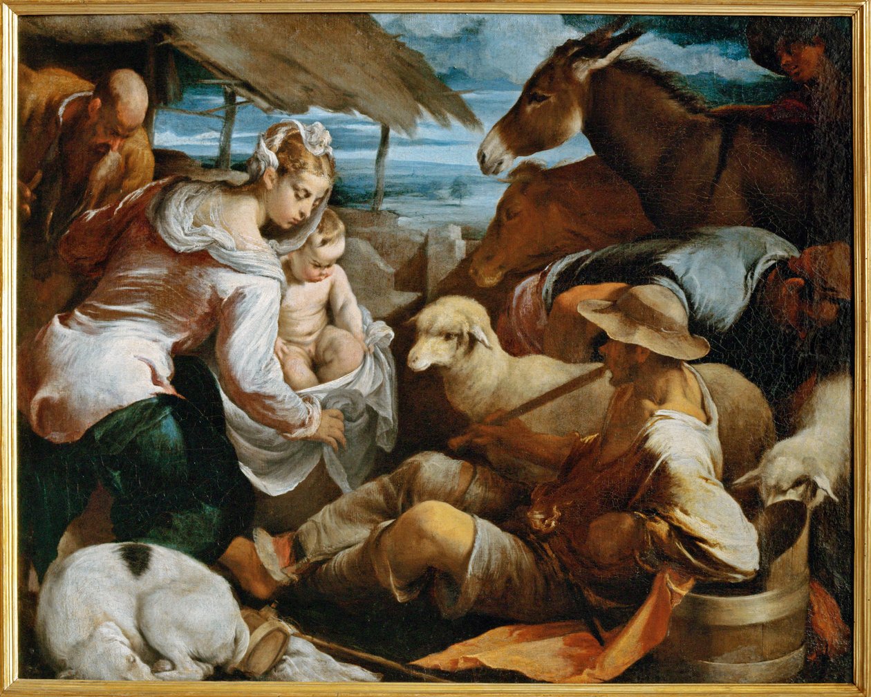 Anbetung der Hirten von Jacopo (1510-92) Bassano