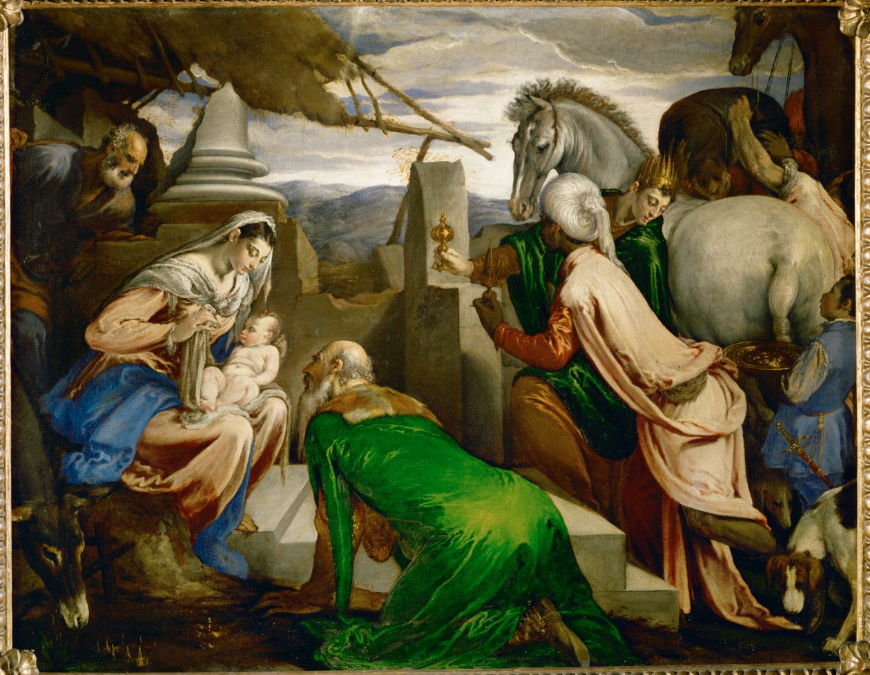 Die Anbetung der Heiligen Drei Könige von Jacopo (1510 92) Bassano