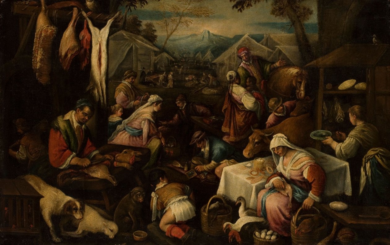 Marktszene von Jacopo Bassano