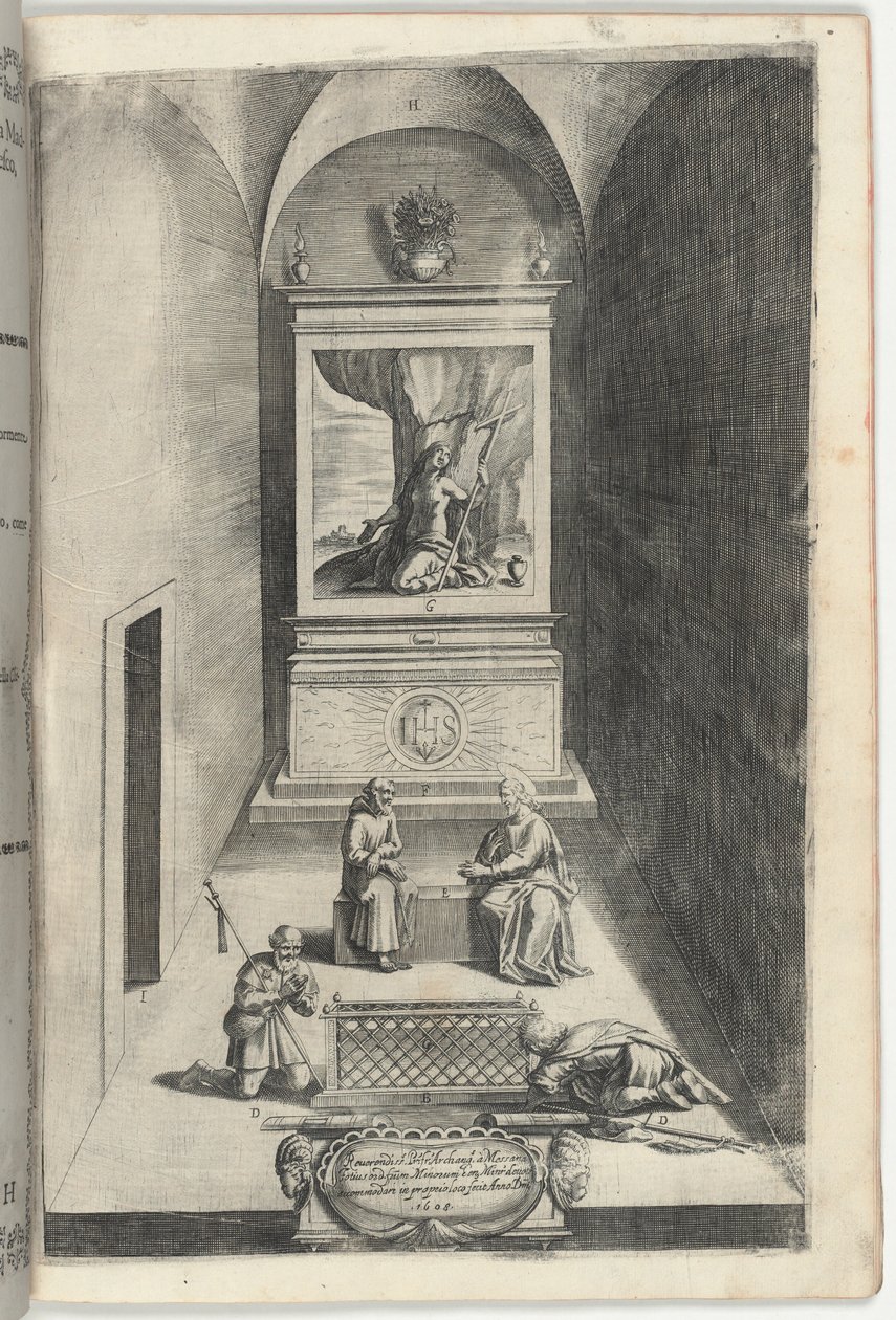Innenraum der Kapelle der Maria Magdalena (Interno della cappella della Maddalena) [Platte H] von Jacopo Ligozzi