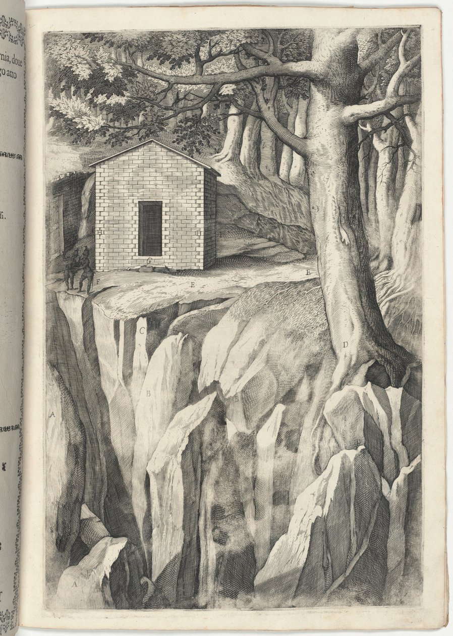 Klosterzelle des seligen Johannes von La Verna (Cella del beato Giovanni della Verna) [Tafel T] von Jacopo Ligozzi