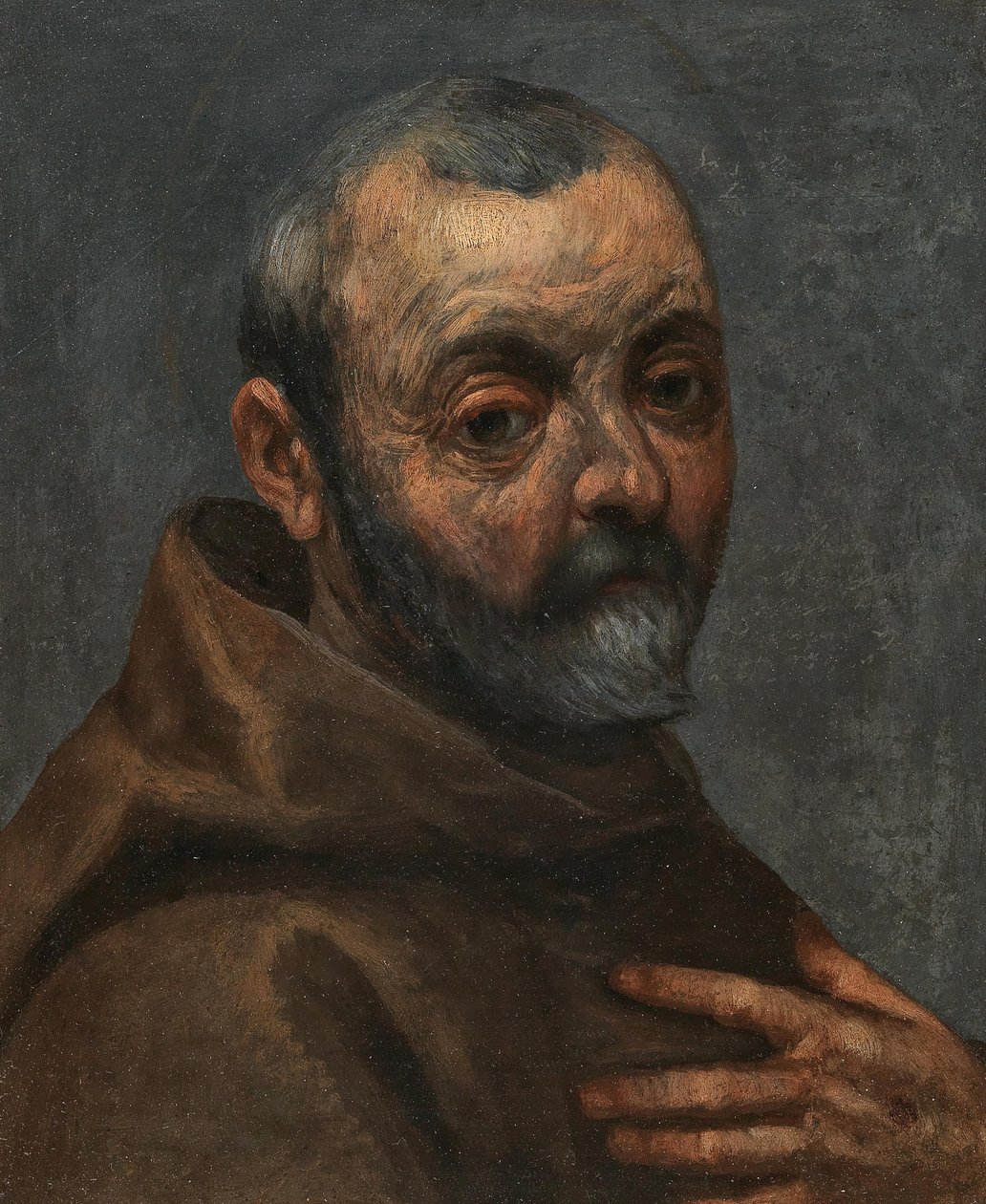 Selbstporträt als Mönch von Jacopo Palma il Giovane the Younger