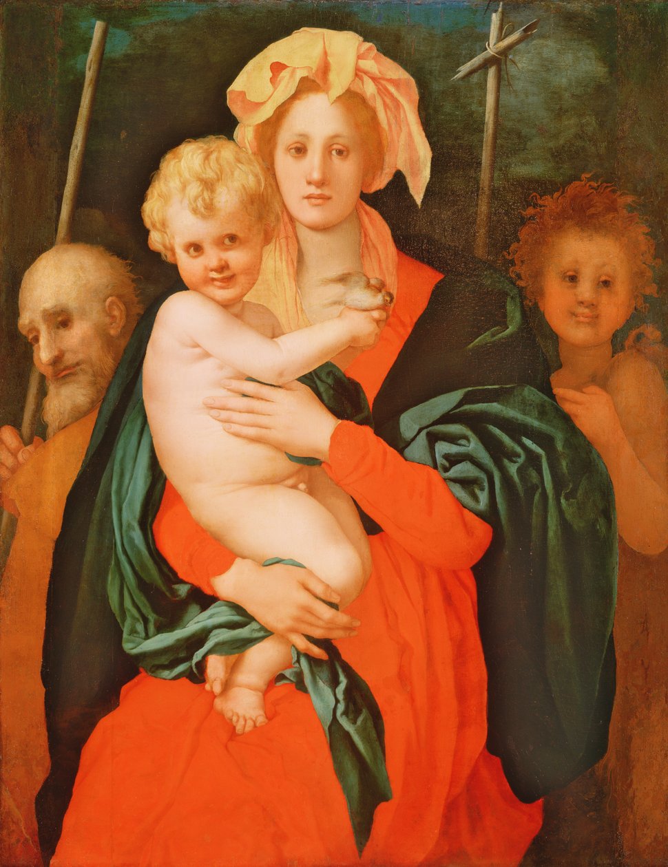 Die Jungfrau und das Kind mit St. Joseph und Johannes dem Täufer von Jacopo Pontormo