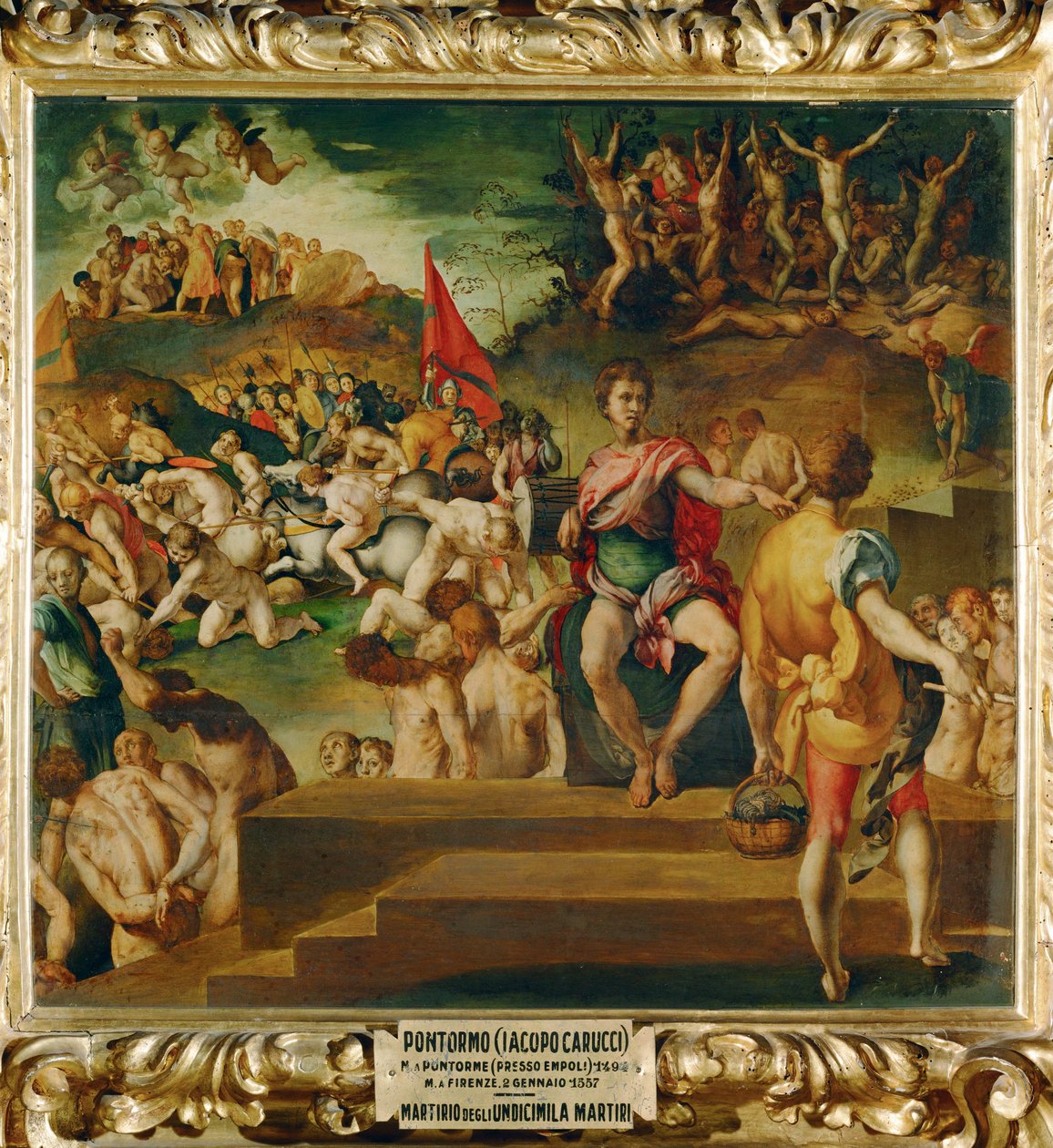 Das Martyrium der Thebäischen Legion von Jacopo Pontormo