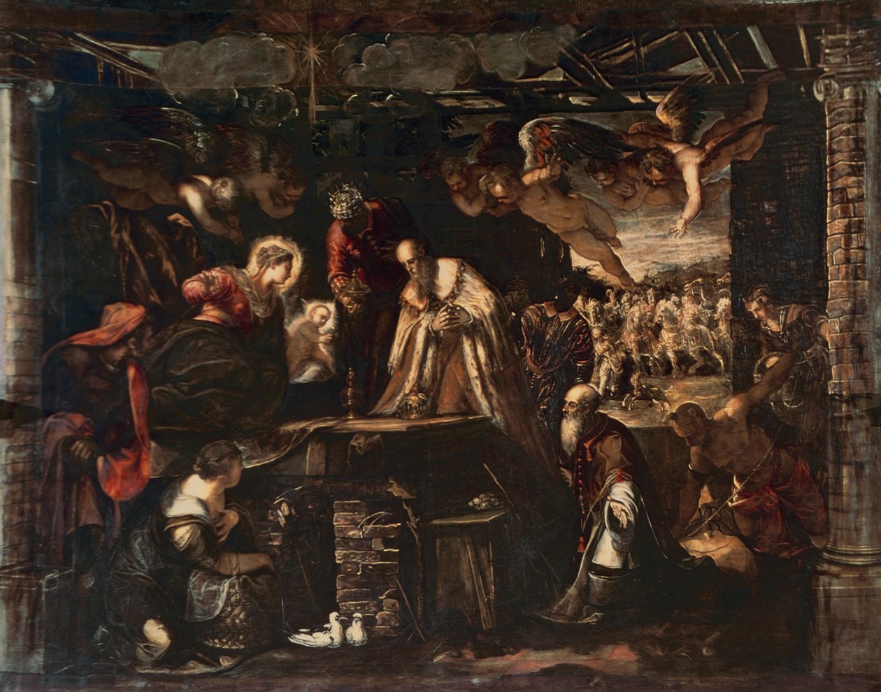 Anbetung der Könige von Jacopo Robusti Tintoretto