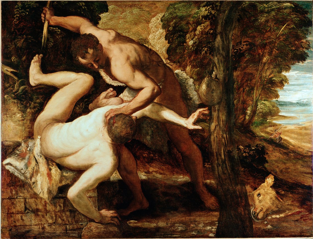 Kain tötet Abel von Jacopo Robusti Tintoretto