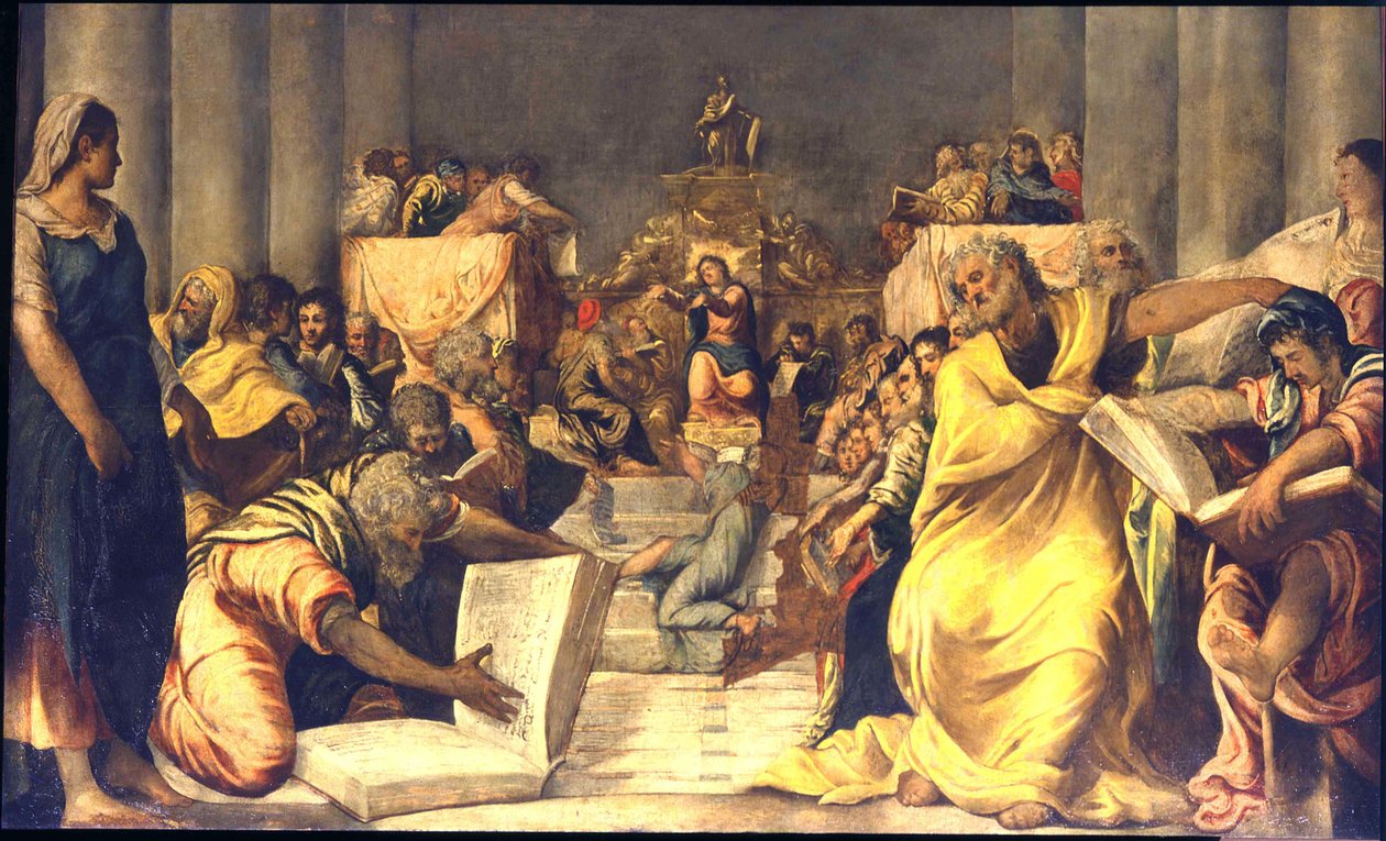 Christus unter den Ärzten von Jacopo Robusti Tintoretto