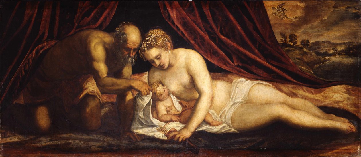 Venus, Vulkan und Amor von Jacopo Robusti Tintoretto