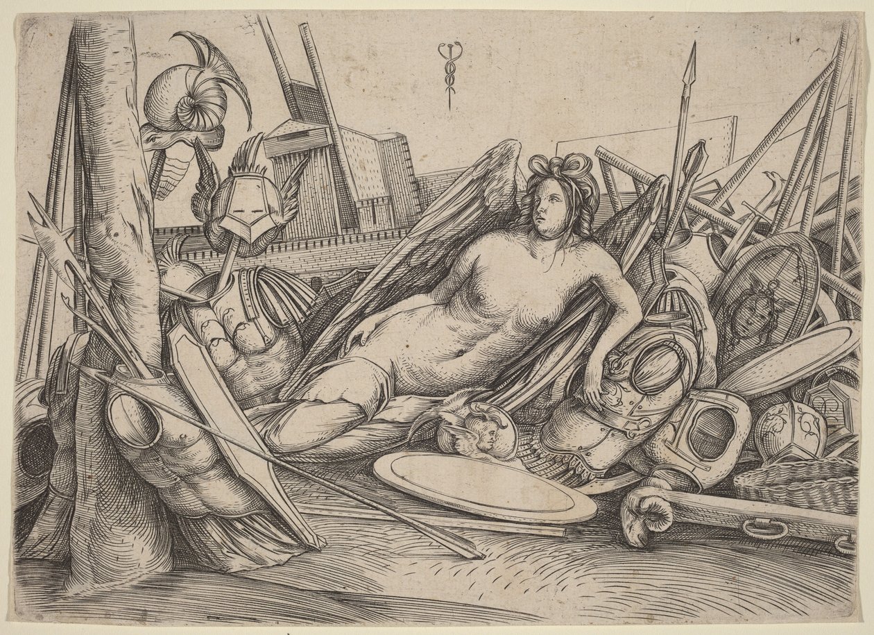 Sieg ruht auf Trophäen von Jacopo de