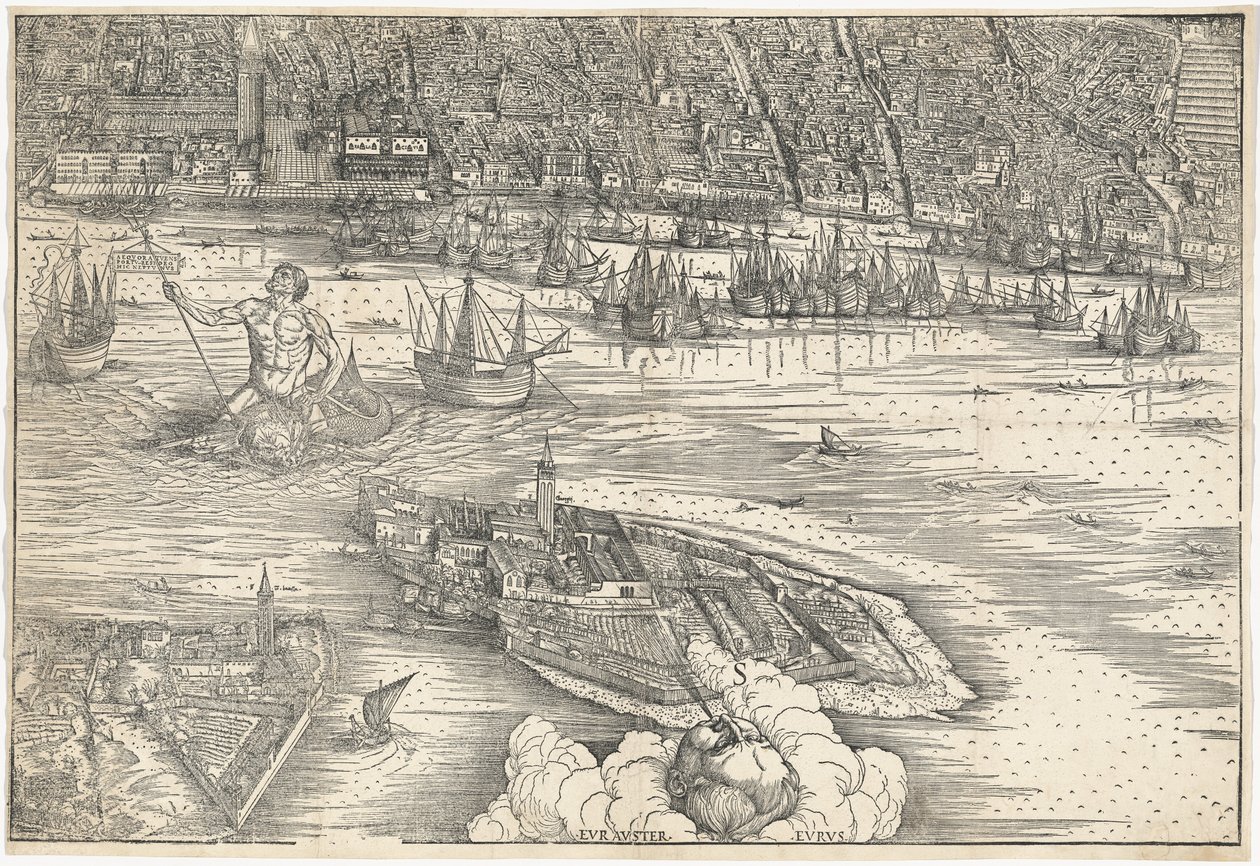 Ansicht von Venedig [unterer Mittelblock], 1500 von Jacopo de Barbari