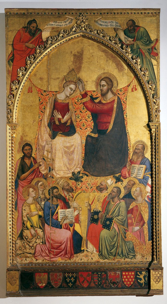 Krönung der Jungfrau und Heilige von Jacopo di Cione