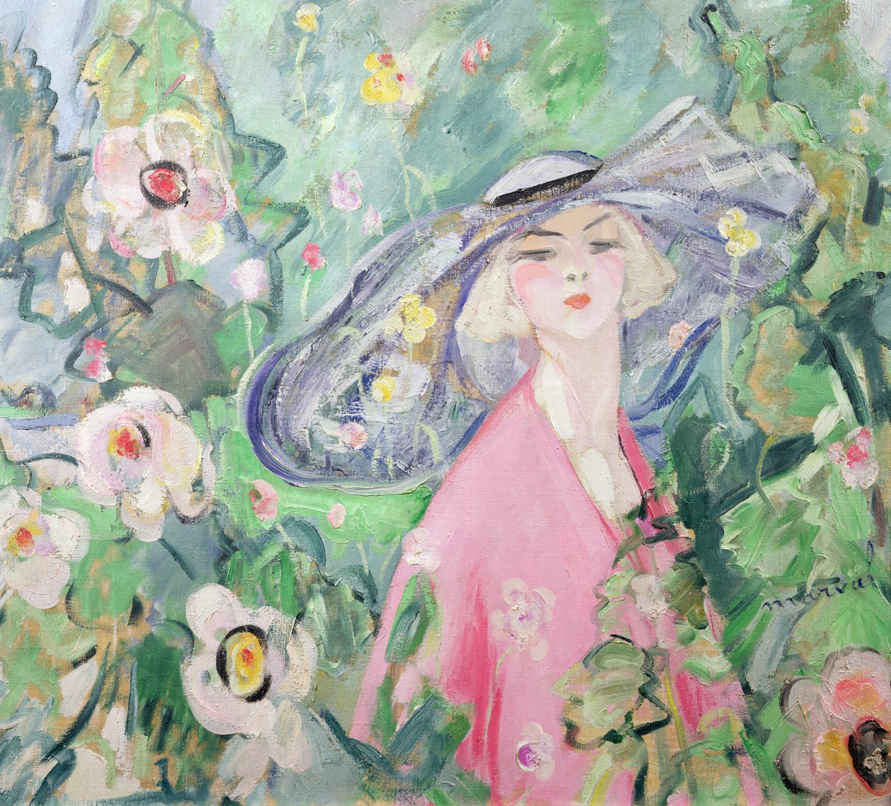 Frau mit Hut, um 1920 von Jacqueline Marval