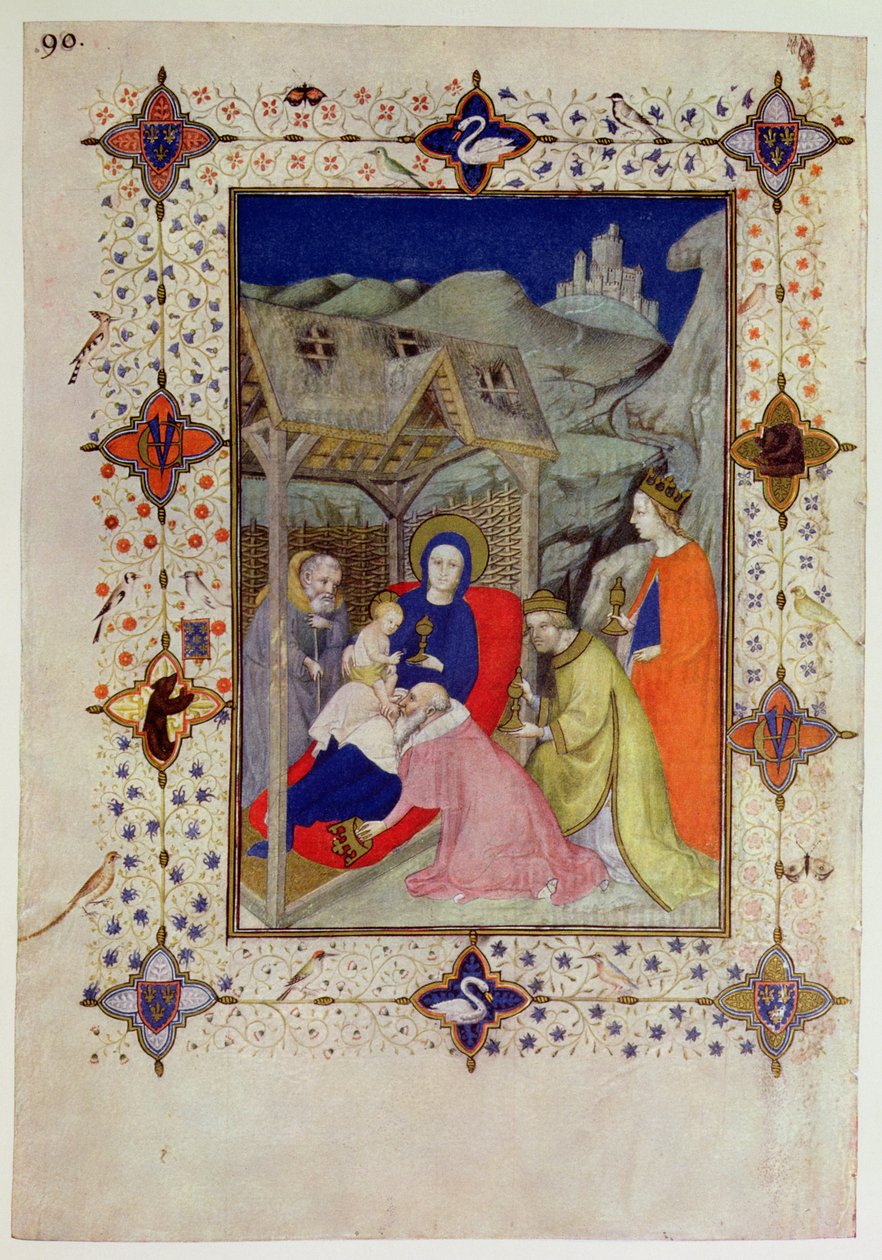 MS 11060-11061 Stunden von Notre Dame: Sexte, Anbetung der Heiligen Drei Könige, aus den 