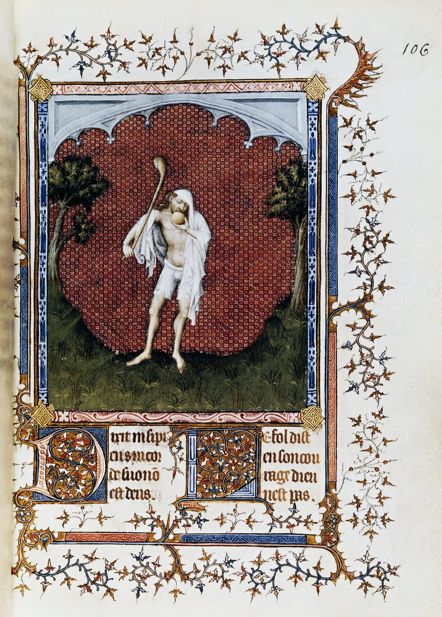 Die Menschenmengen, Miniatur von Jacquemart de Hesdin (1348-1413) aus 