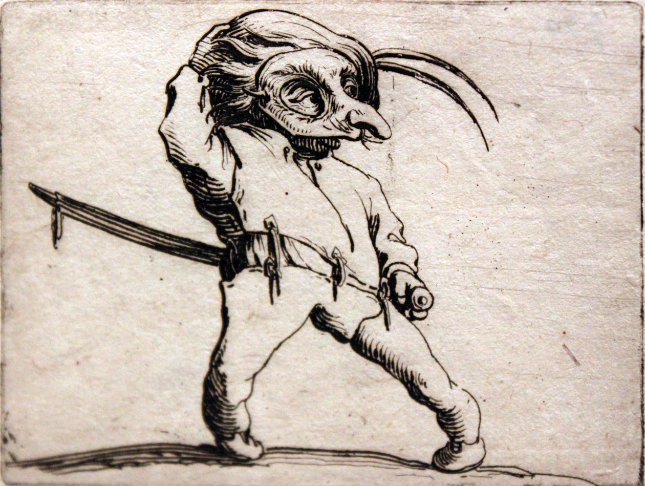 Verschiedene Gobbi-Figuren von Jacques Callot