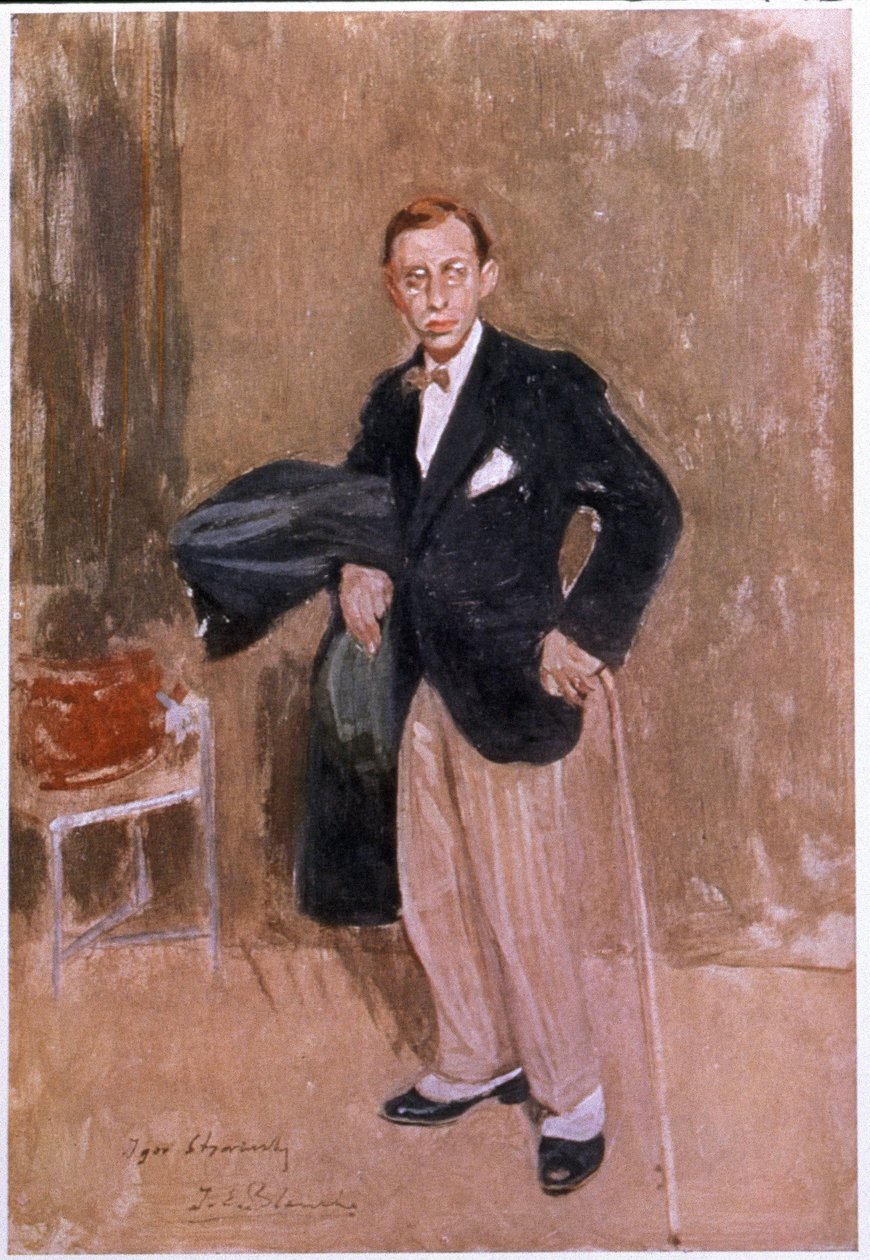 Igor Strawinsky, ca. 1916 von Jacques-Emile Blanche