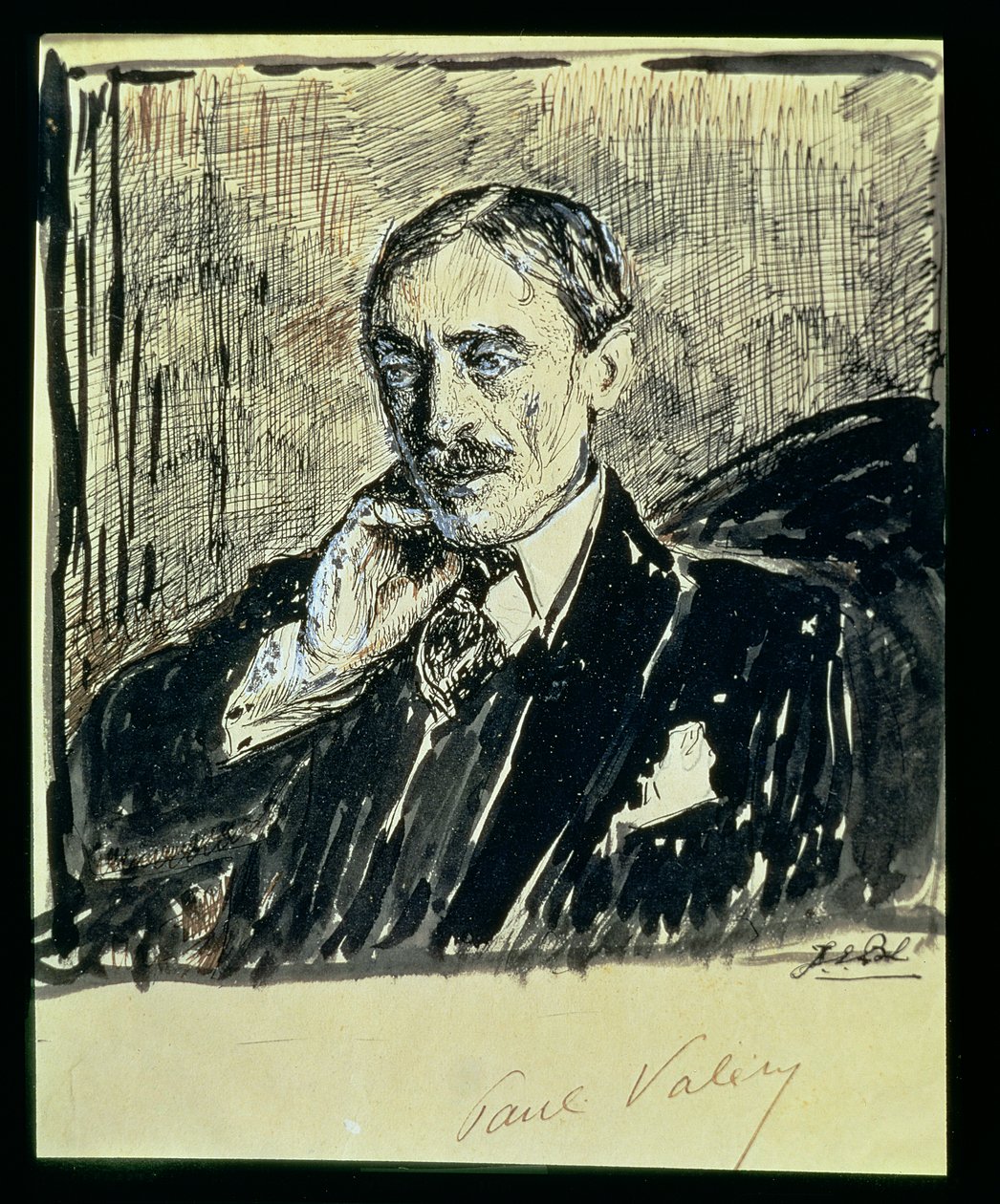 Porträt des französischen Schriftstellers Paul Ambroise Valery (1871-1945) von Jacques Emile Blanche