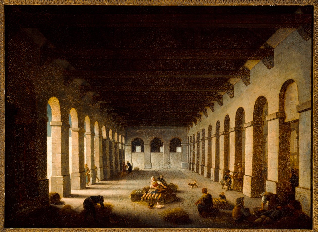 Der Talmarkt, um 1815 von Jacques Albert Senave