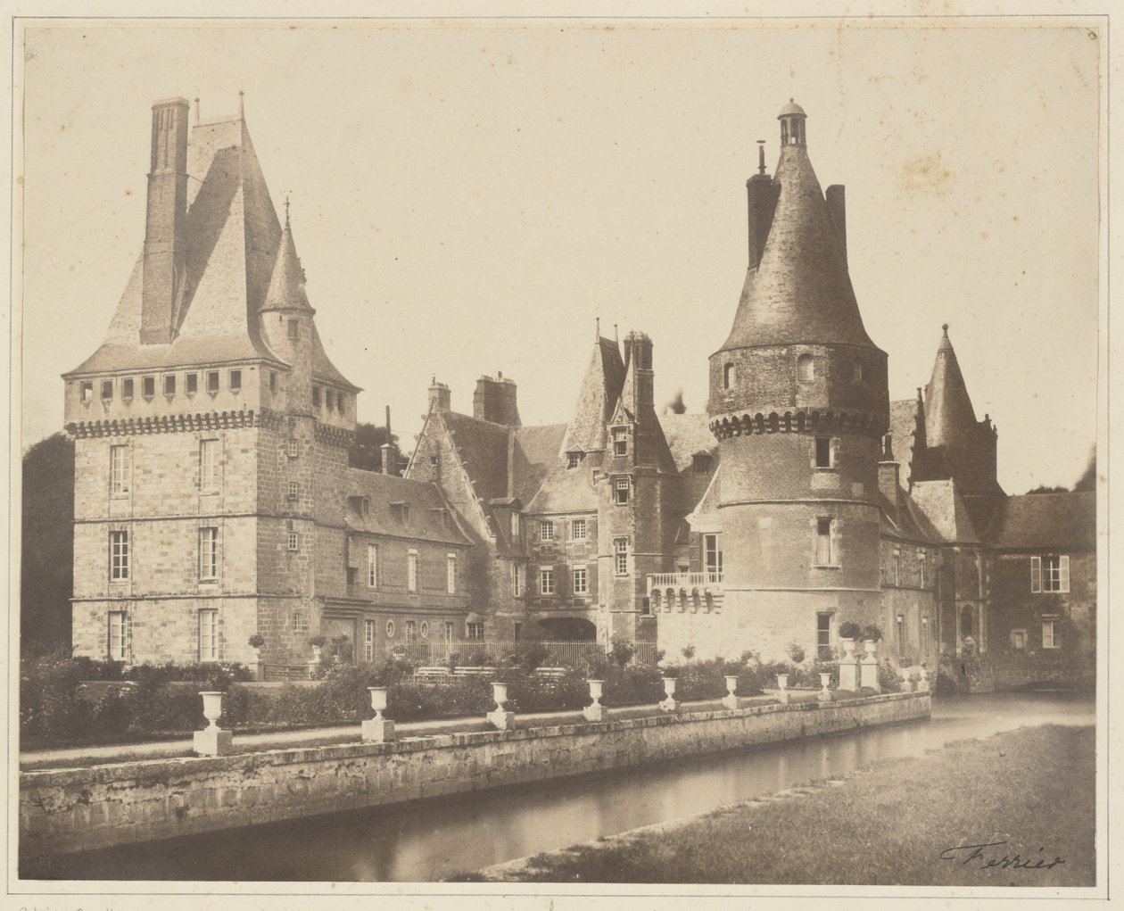Ansicht des Schlosses von Maintenon von Jacques Alexandre Ferrier