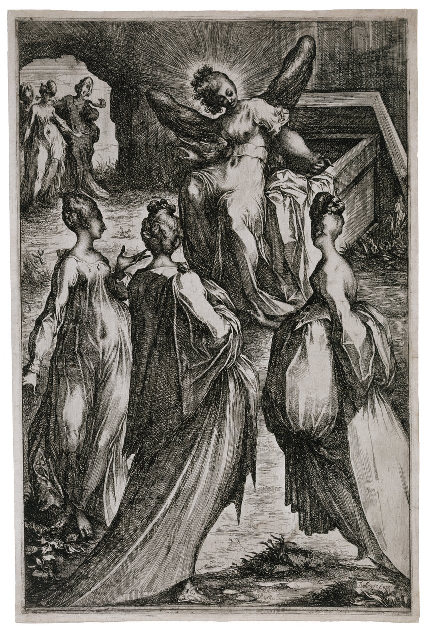 Die heiligen Frauen am Grab, 1613-16 von Jacques Bellange