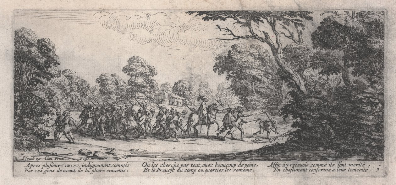 Ergreifung der Plünderer (Découverte des malfaiteurs), aus 