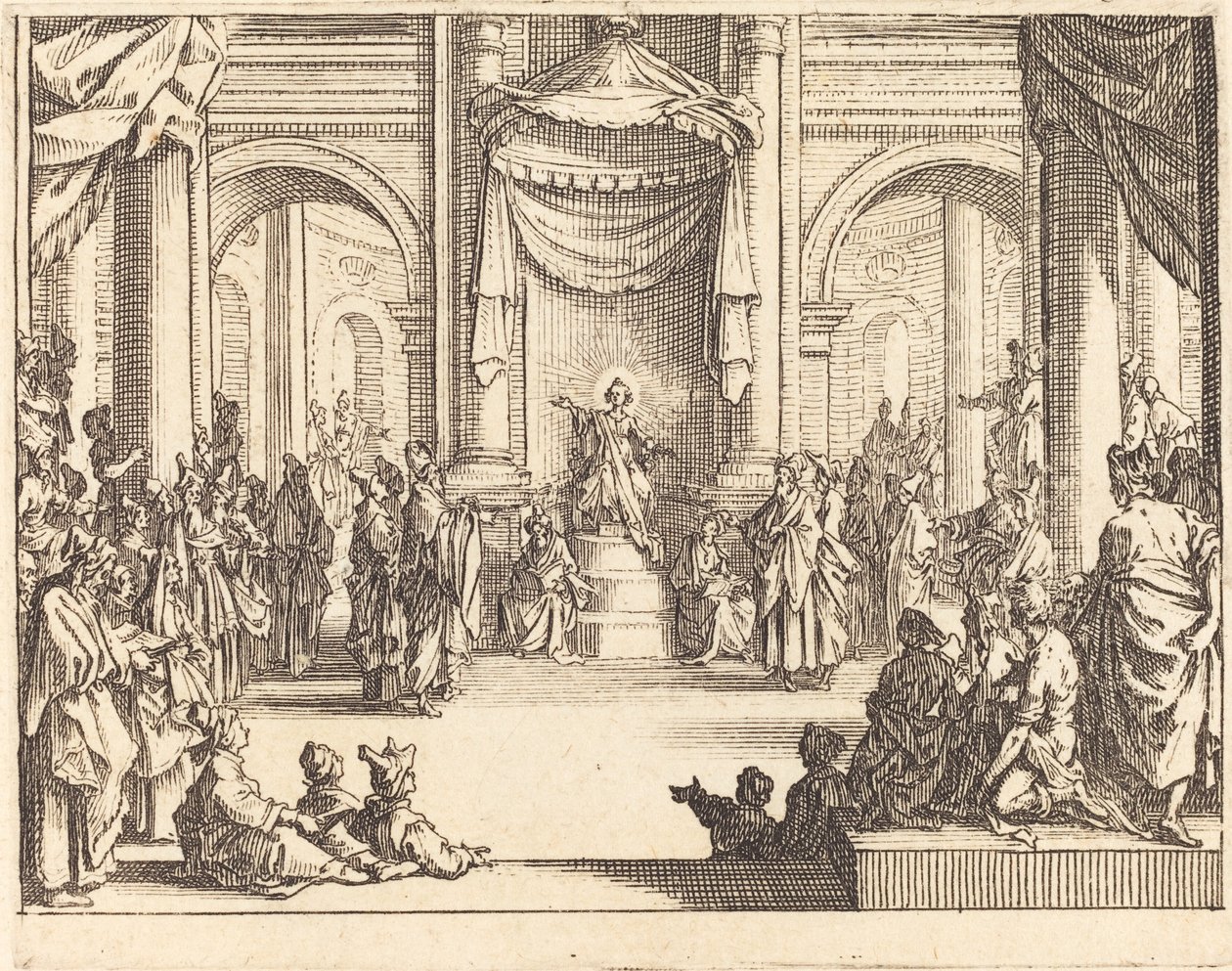 Christus im Gespräch mit den Ärzten von Jacques Callot
